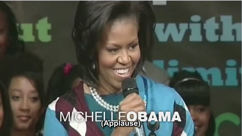 Michelle Obama's plea for education
