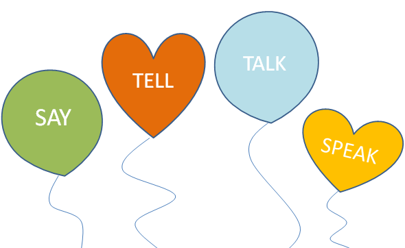 Cách dùng của say, tell, speak và talk Cách dùng của say, tell, speak và talk