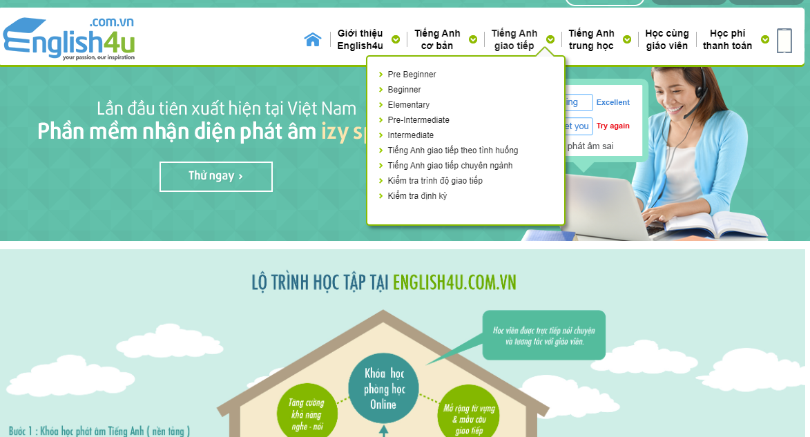 English4u - Tiếng Anh giao tiếp: Học anh văn giao tiếp nơi làm việc hiệu quả