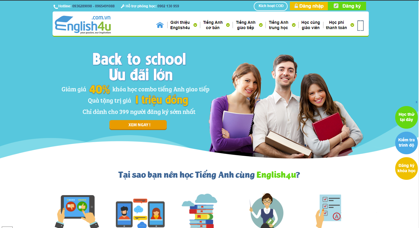 Học tiếng Anh English4u có tốt không? Học tiếng Anh English4u có tốt không?